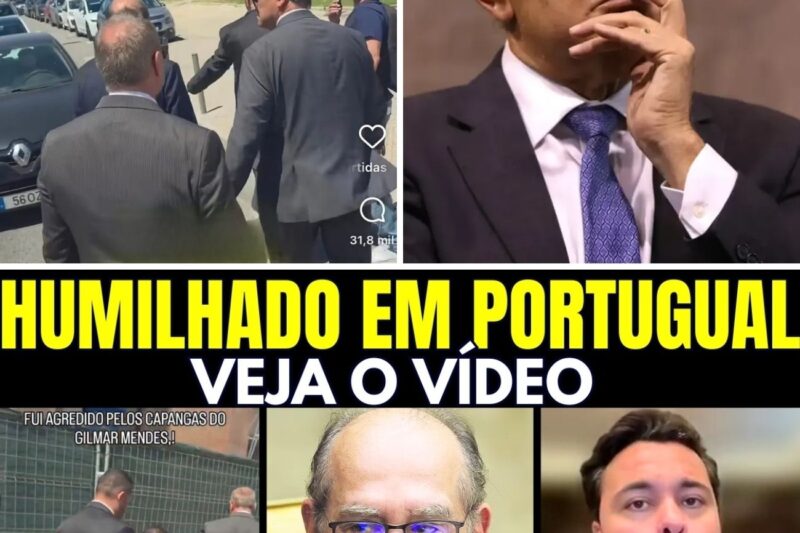 GILMAR MENDES É CONFRONTO EM PORTUGAL E PEDE CENSURA INTERNACIONAL!