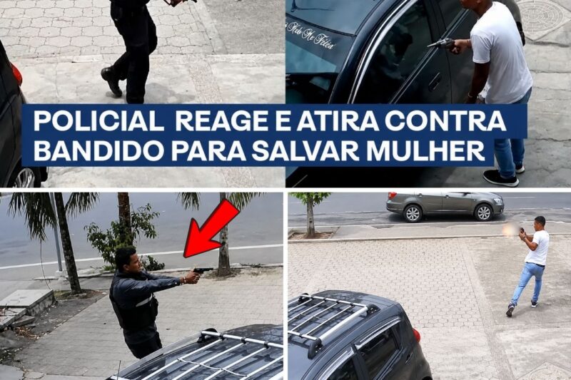 O DIA QUE O ANJO DA GUARDA CHEGOU DE FARDA: Mulher é SALVA por Policial em Meio ao TERROR de Assalto!
