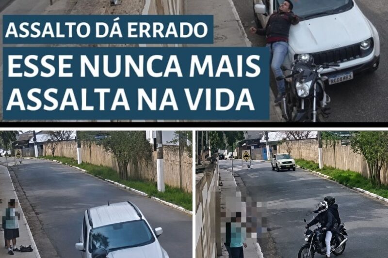 O CAÇADOR VIROU CAÇA: Motorista toma decisão EXTREMA, esmaga moto de assaltantes e salva casal encurralado em segundos!