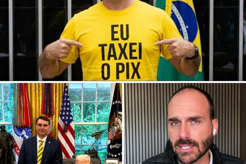 FLÁVIO BOLSONARO CONSEGUE TAXAR O PIX, COM SANÇÕES DE 25% DOS EUA CONTRA O BRASIL: BANDIDAGEM