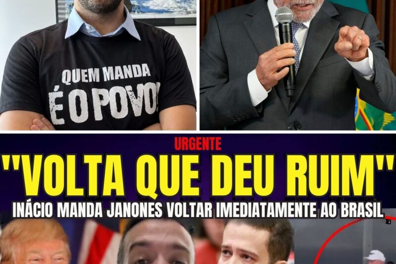 URGNTE INÁCIO MANDA COMITIVA DE JANONES VOLTAR IMEDIATAMENTE AO BRASIL APÓS MEGA ESTRAGO NA CAMPANHA
