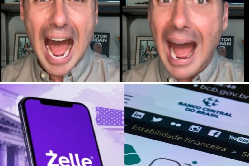 EDUARDO GRAVA VÍDEO TRANSTORNADO, APÓS DEFENDER QUE SISTEMA ZELLE DOS EUA SUBSTITUA O PIX