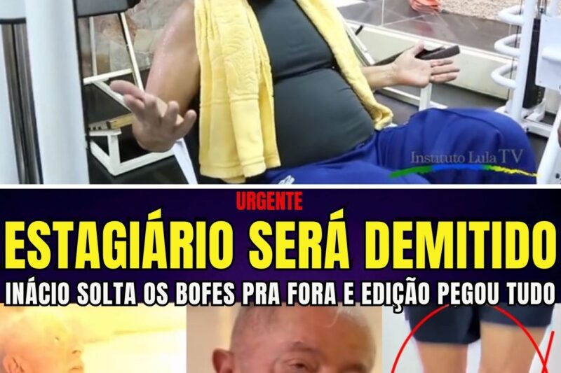 URGENTE ESTAGIÁRIO QUE EDITOU INÁCIO NA ACADEMIA SERÁ DEMITIDO MEXERAM TANTO QUE PERNA ESTAVA ROXA