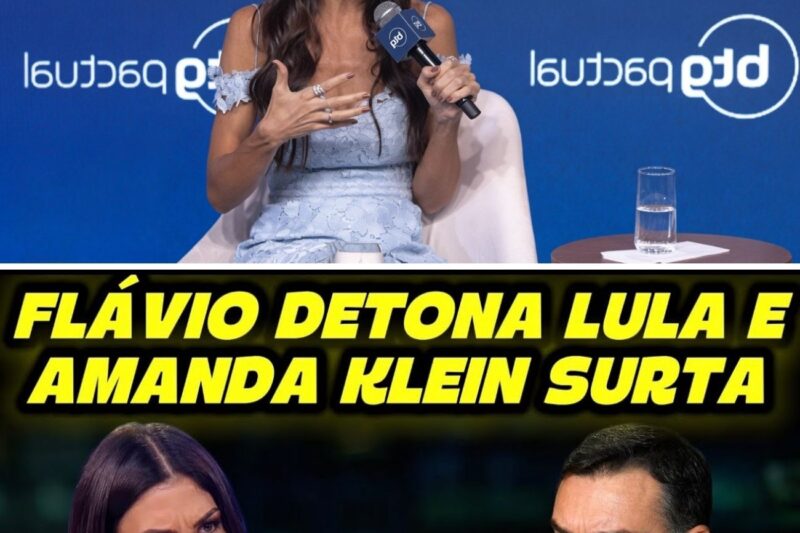 FLÁVIO CRITICA LULA, IRRITA AMANDA KLEIN E ENTREVISTA PEGA FOGO!