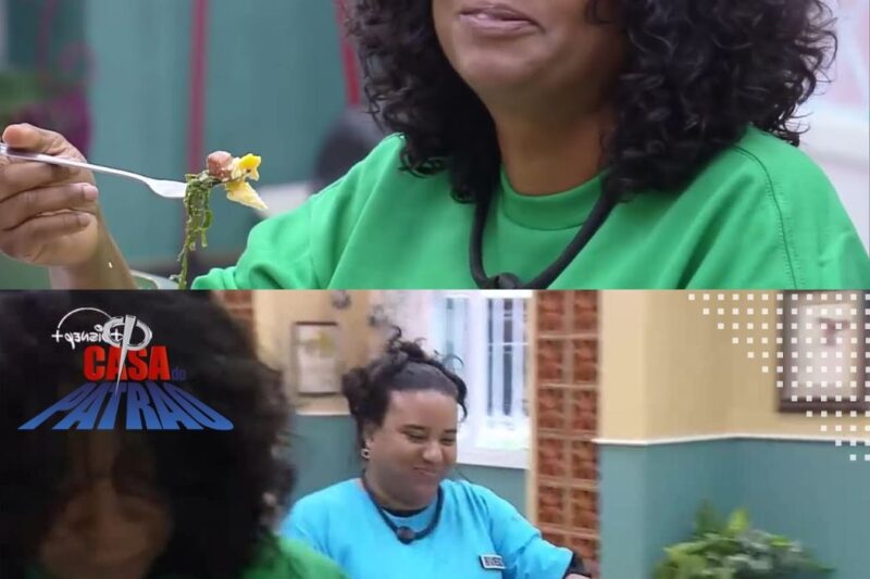 Sheila deixa louça suja acumulada sobre a mesa e leva bronca de Nataly