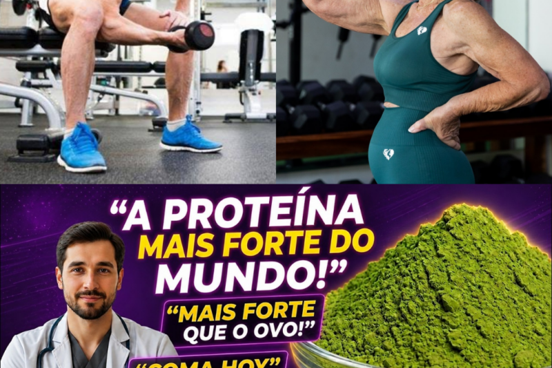 O FIM DA FRAQUEZA E DAS BENGALAS: a proteína líquida que engana a idade e faz músculos de 90 anos voltarem a funcionar