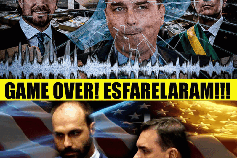O FIM DA LINHA: Planilha Secreta e Dinheiro Internacional Colocam a Dinastia Bolsonarista A UM PASSO DA CADEIA