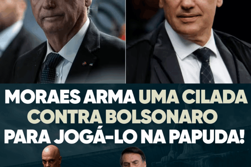 A ARMADILHA LETAL: Moraes usa falha mecânica para JOGAR BOLSONARO NA CADEIA na próxima terça-feira